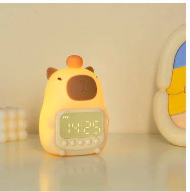 Capybara Smart Alarm Clock with Night Light (One Set)